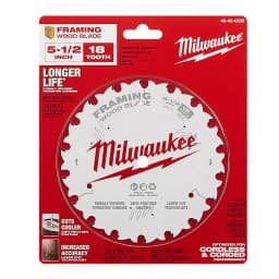 Milwaukee 5-1/2 in. 18-Tooth Framing Circular Saw Blade, 10 mm Arbor thumbnail 6