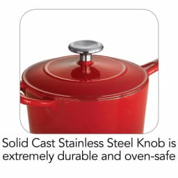Tramontina 2.5 Qt. Enameled Cast Iron Saucepan with Lid, Gradated Red thumbnail 6