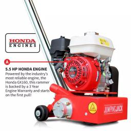 Unbranded JXSCAR-8H Concrete Scarifier Planer with 5.5 HP Honda Engine and Tungsten Carbide Teeth thumbnail 2