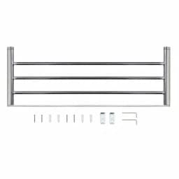 MODONA 24 in. Oval Polished Chrome Towel Rack thumbnail 6