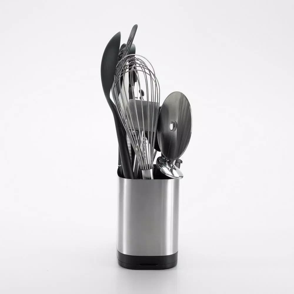 OXO Good Grips 15-Piece Everyday Kitchen Tool Set with Stainless Steel Utensil Holder