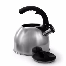 Mr. Coffee Steamline 2 Qt. Stainless Steel Tea Kettle with Whistle, Gray thumbnail 3