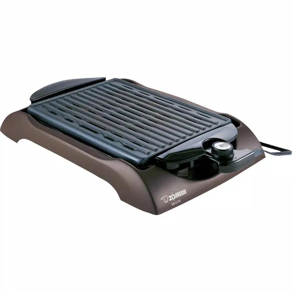 Zojirushi 112 sq. in. Brown Non-Stick Indoor Electric Countertop Grill with Temperature Control