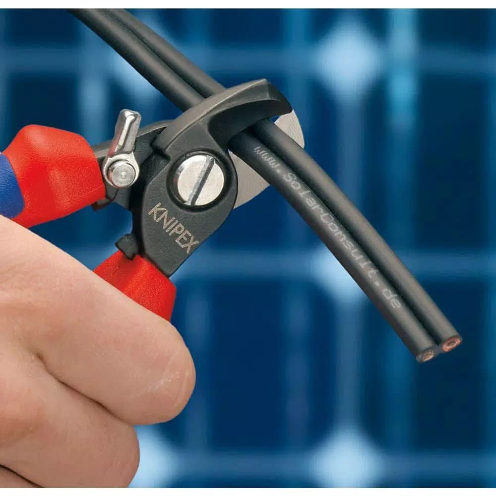 KNIPEX 6-1/2 in. Cable Shears with Comfort Grip for Copper and Aluminum
