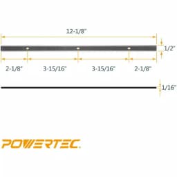 POWERTEC 12 in. High-Speed Steel Planer Knives, Set of 2 thumbnail 3