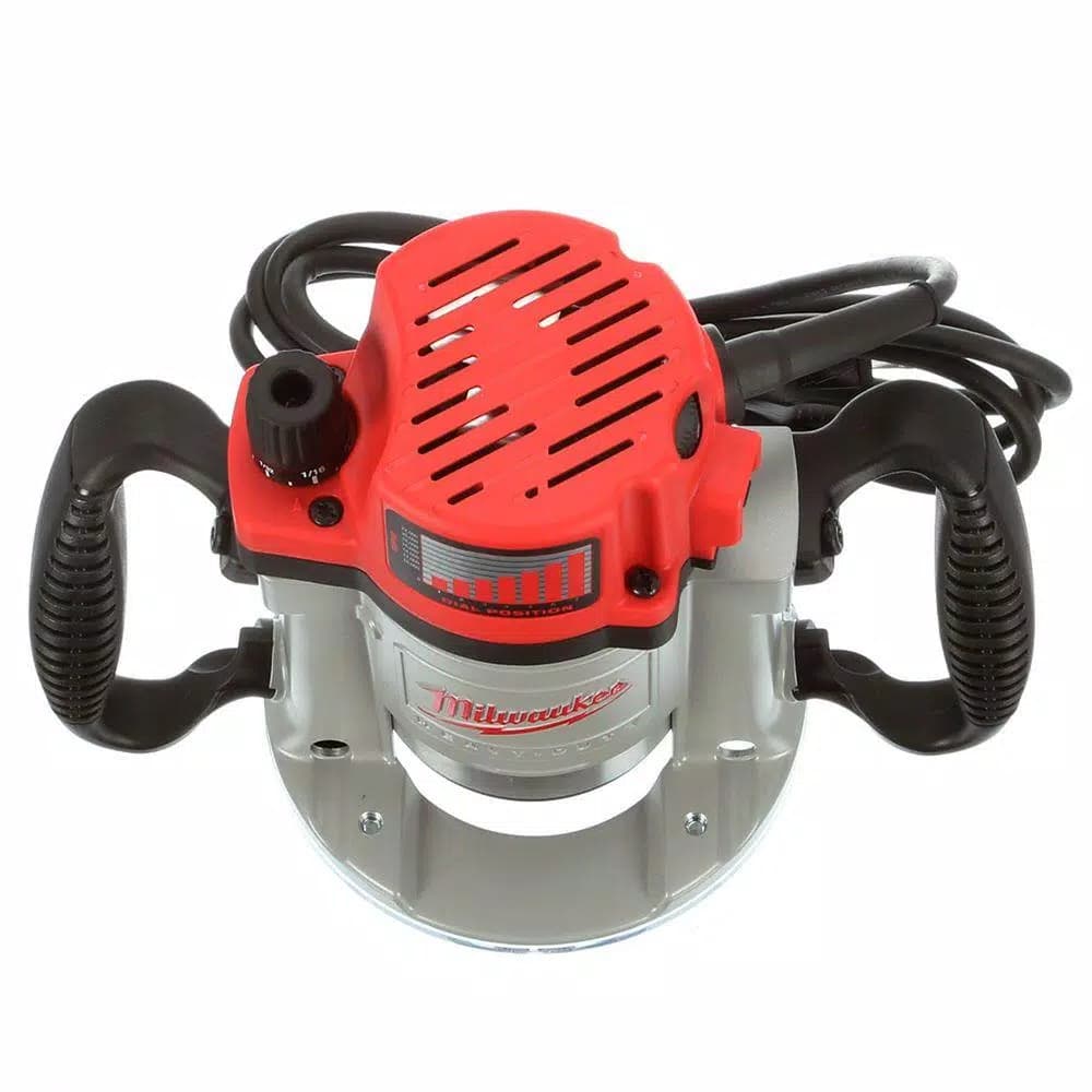 Milwaukee 3-1/2 Max HP Fixed-Base Production Router, 15 Amp, 10,000-22,000 RPM