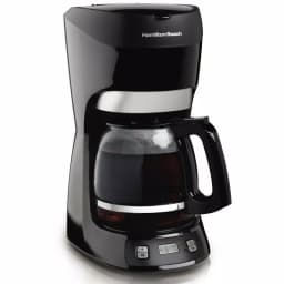 Hamilton Beach 12-Cup Programmable Drip Coffee Maker with Digital Clock, Black thumbnail 4