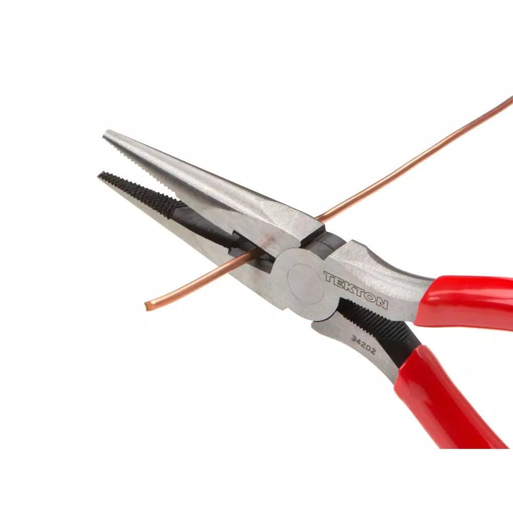 TEKTON 3-Piece Plier Set: Slip Joint, Long Nose, and Diagonal Cutting Pliers