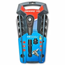 Crescent X6 3/8 in. Drive Pass-Thru Ratchet and Socket Set, 20-Piece thumbnail 2