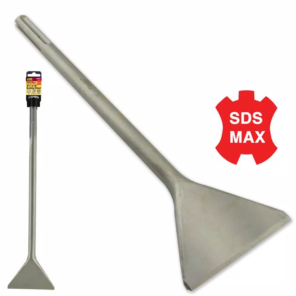 Ivy Classic SDS Max Scaling Chisel, 4-1/2 x 14 in., Chrome Molybdenum Steel
