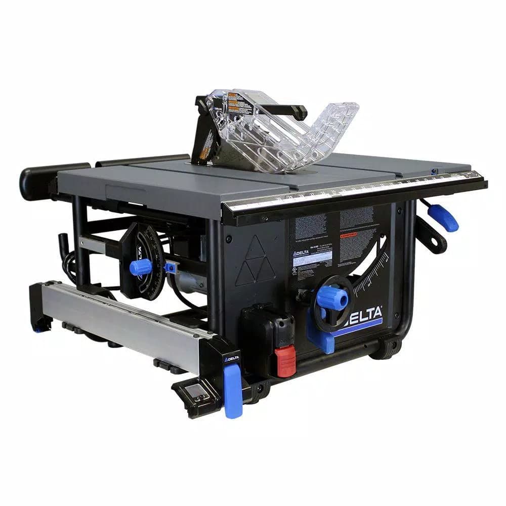 Delta 10 in. 15 Amp Portable Jobsite Table Saw with 45 Degree Left Tilt