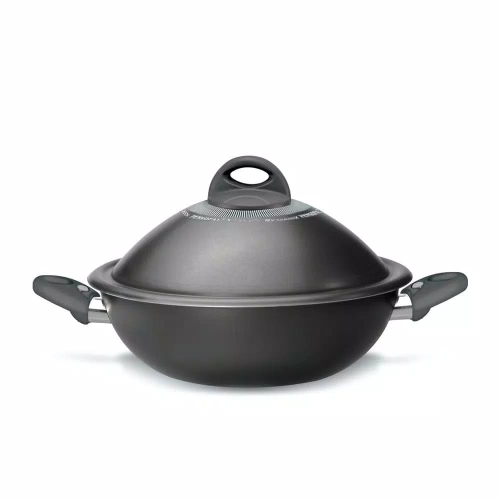 Pensofal Platino 4-Piece VapSi Wok and Steamer Set with Bioceramix Nonstick Coating, 11-inch