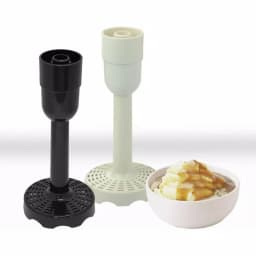 Ovente 6-Speed Hand Blender Potato Masher Attachment, Black thumbnail 6