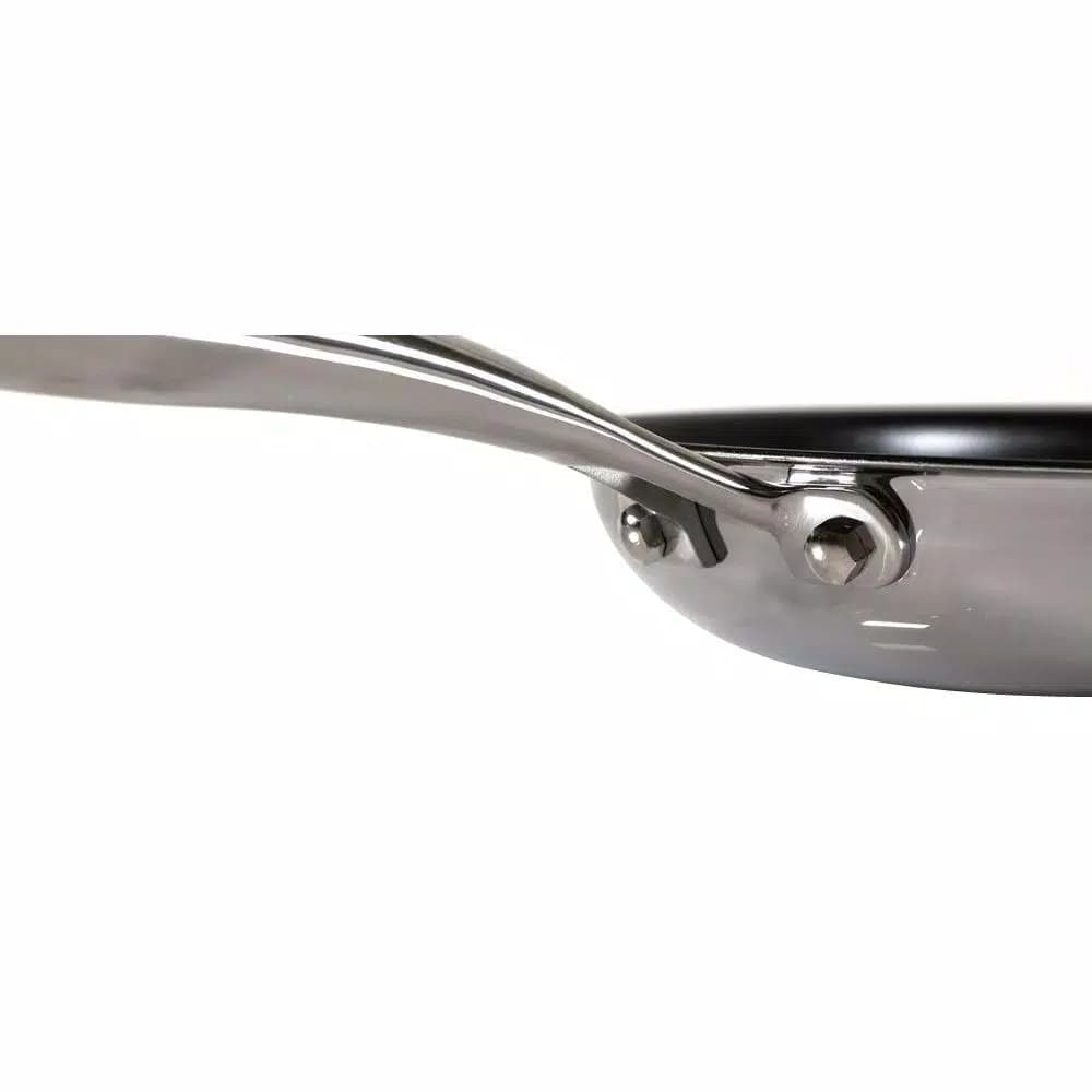 Black Cube 12.5 in. Stainless Steel Hybrid Nonstick Frying Pan