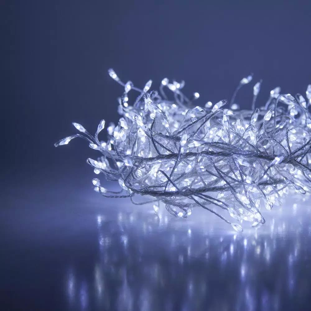Wintergreen Lighting 8 ft. 400-Light LED Cool White Micro Dot Fairy String Lights