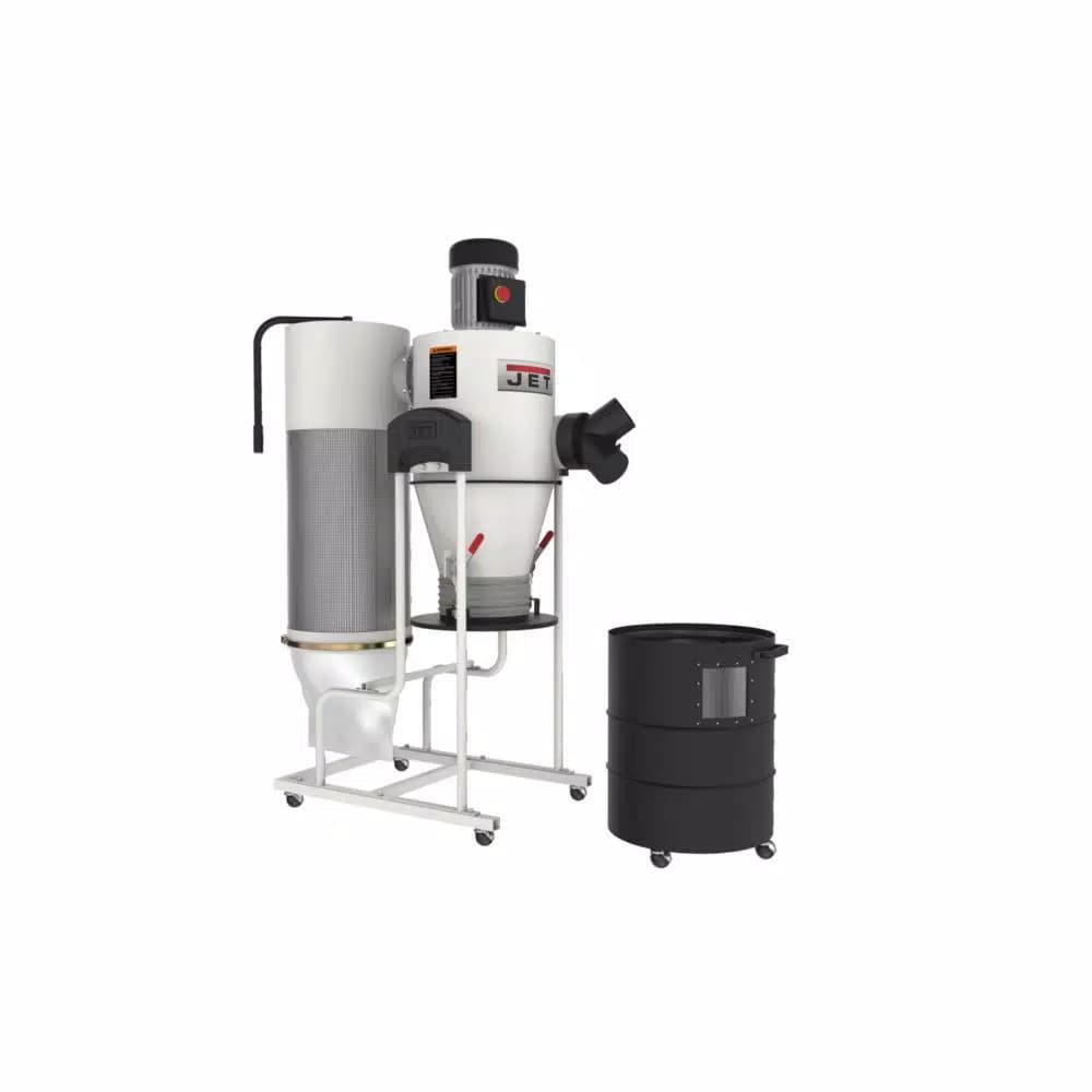 JET JCDC-1.5 1.5HP 115V Cyclone Dust Collector with 20 Gallon Drum