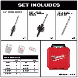 Milwaukee Hole Dozer Bi-Metal Hole Saw Kit, 16-Piece thumbnail 2