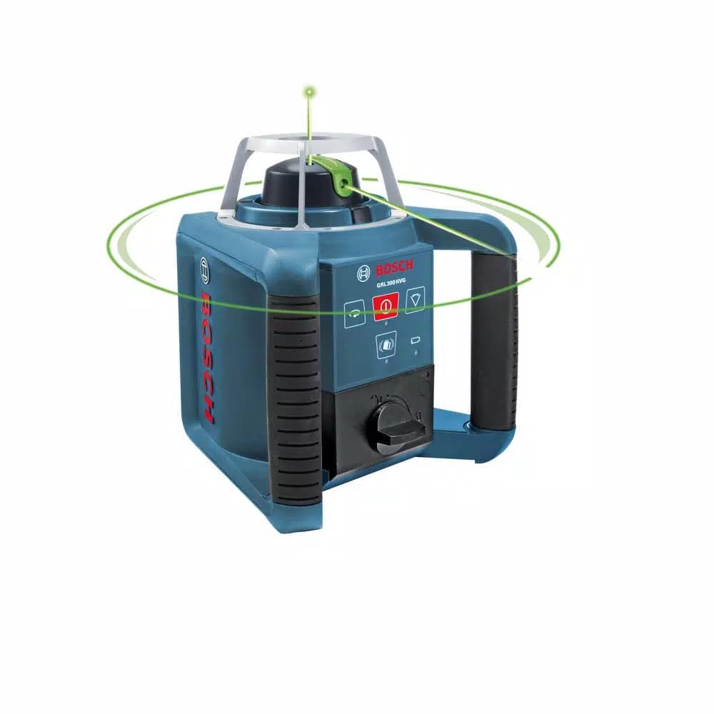Bosch GRL300HVG 1000 ft. Self-Leveling Green Rotary Laser Level Kit