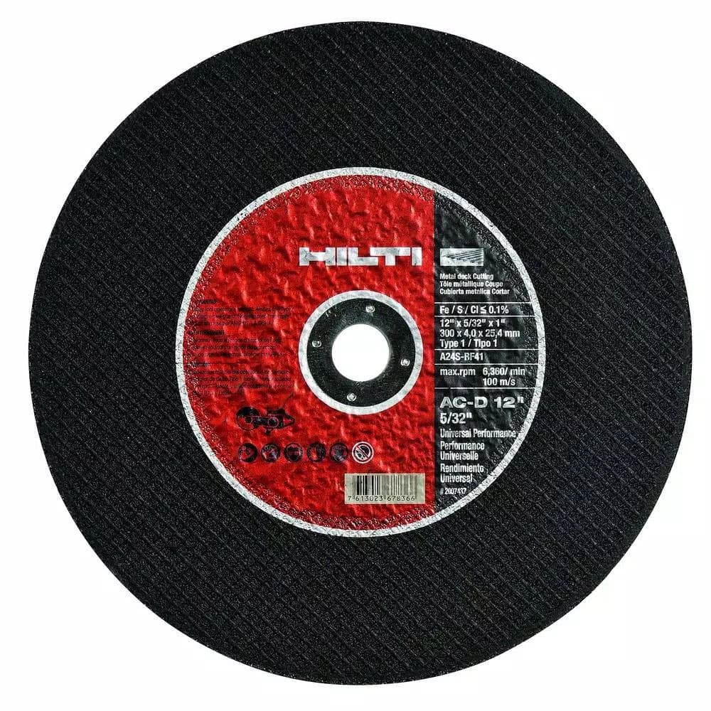 Hilti Universal Performance Abrasive Blade 12 in. x 3/32 in. x 1 in. (10-Piece Pack)