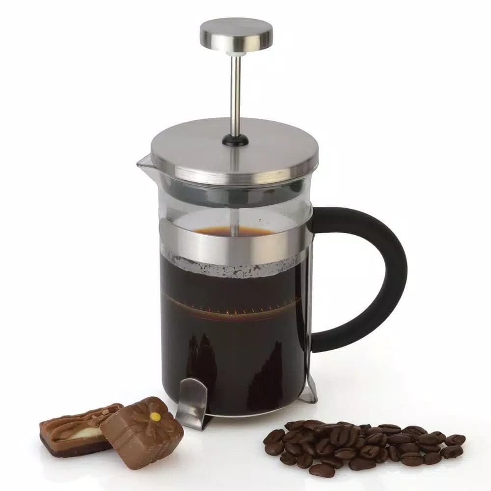 BergHOFF Essentials 3-Cup Stainless Steel French Press Coffee and Tea Maker