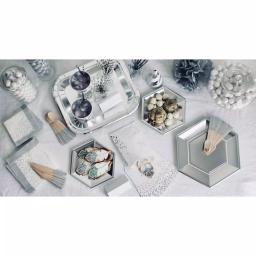 Sugar Plum Party SugarPlum Sterling Paper Guest Towels, White/Silver, 32 Count thumbnail 3