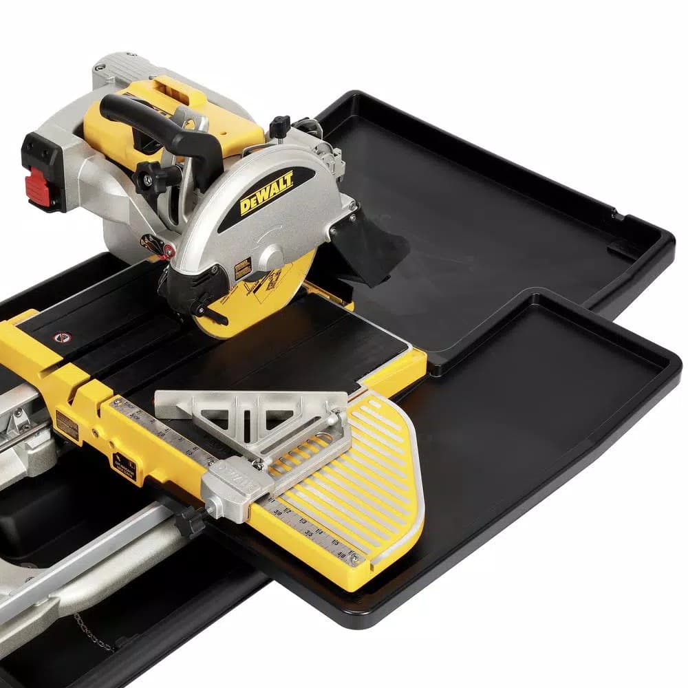 DEWALT 10 in. Wet Tile Saw with Stand, 1.5 HP Motor, 24 in. Ripping Capacity
