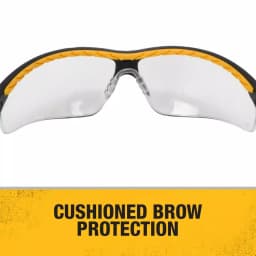 DEWALT DC Dual Injected Rubber Frame Safety Glasses with Clear Polycarbonate Lens thumbnail 4