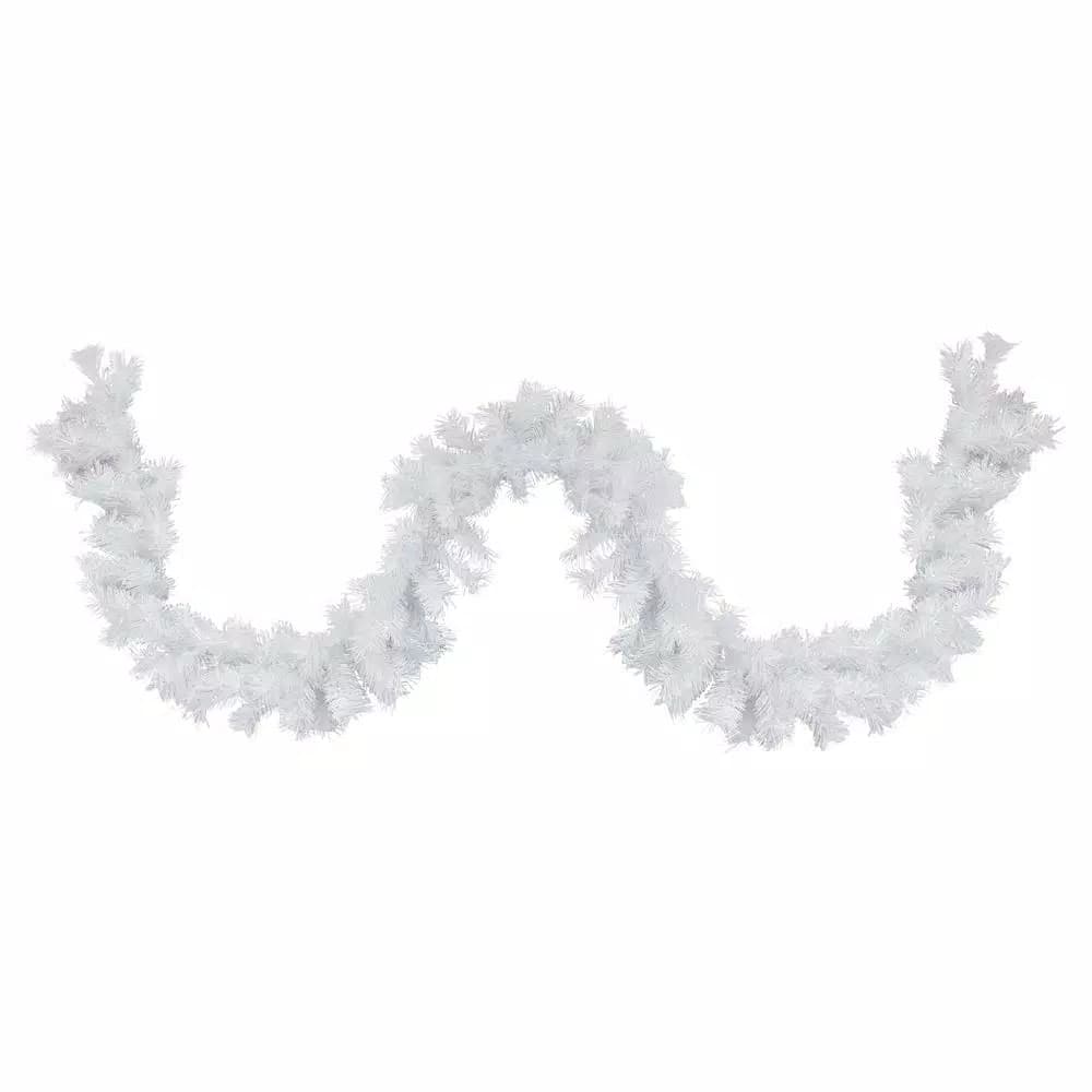 Northlight 9 ft. Icy White Spruce Artificial Christmas Garland with Iridescent Glitter