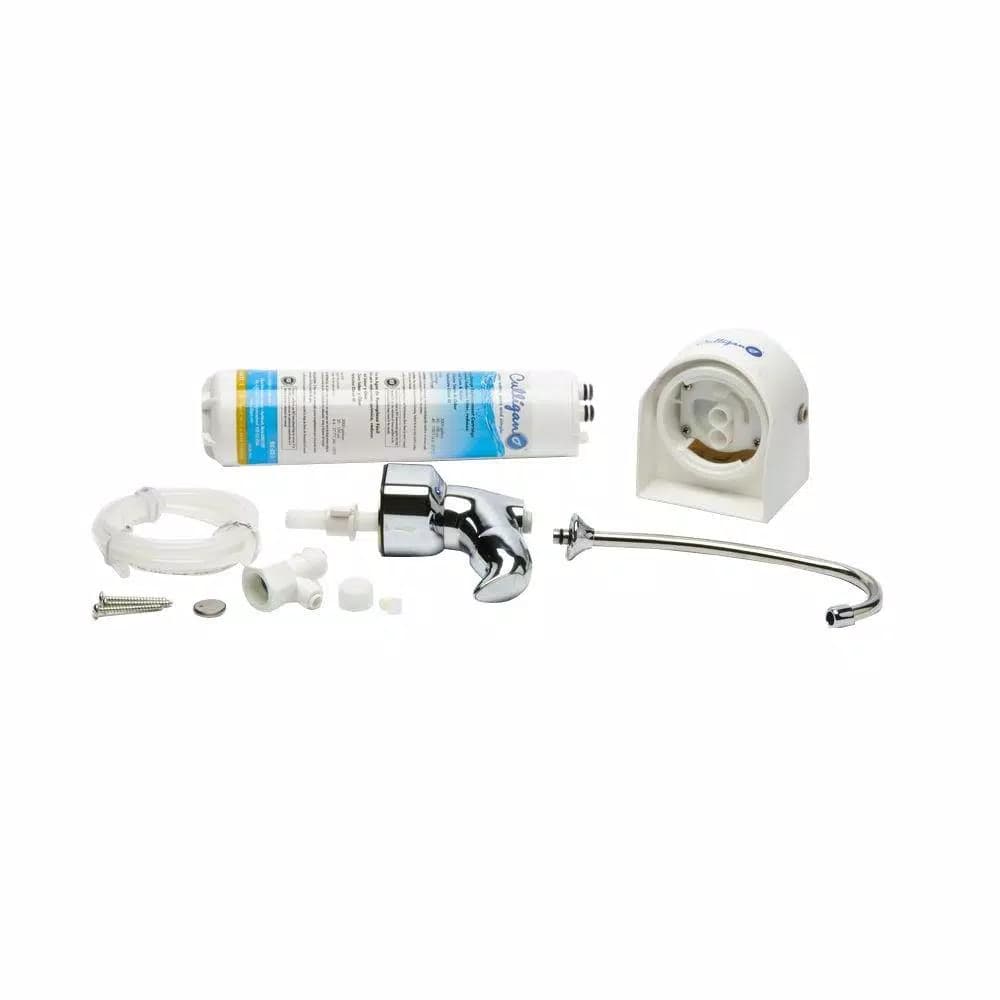 Culligan US-EZ-1 Easy-Change Undersink Water Filtration System, 2-Stage Carbon Block