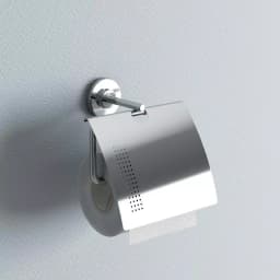 Fresca Alzato Single Post Toilet Paper Holder in Chrome - Heavy Duty Brass thumbnail 2