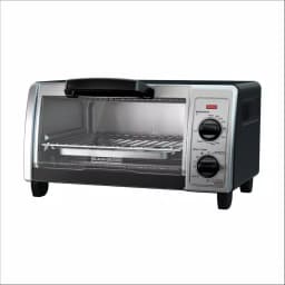 BLACK+DECKER 4-Slice Black Stainless Steel Toaster Oven with EvenToast Technology thumbnail 1