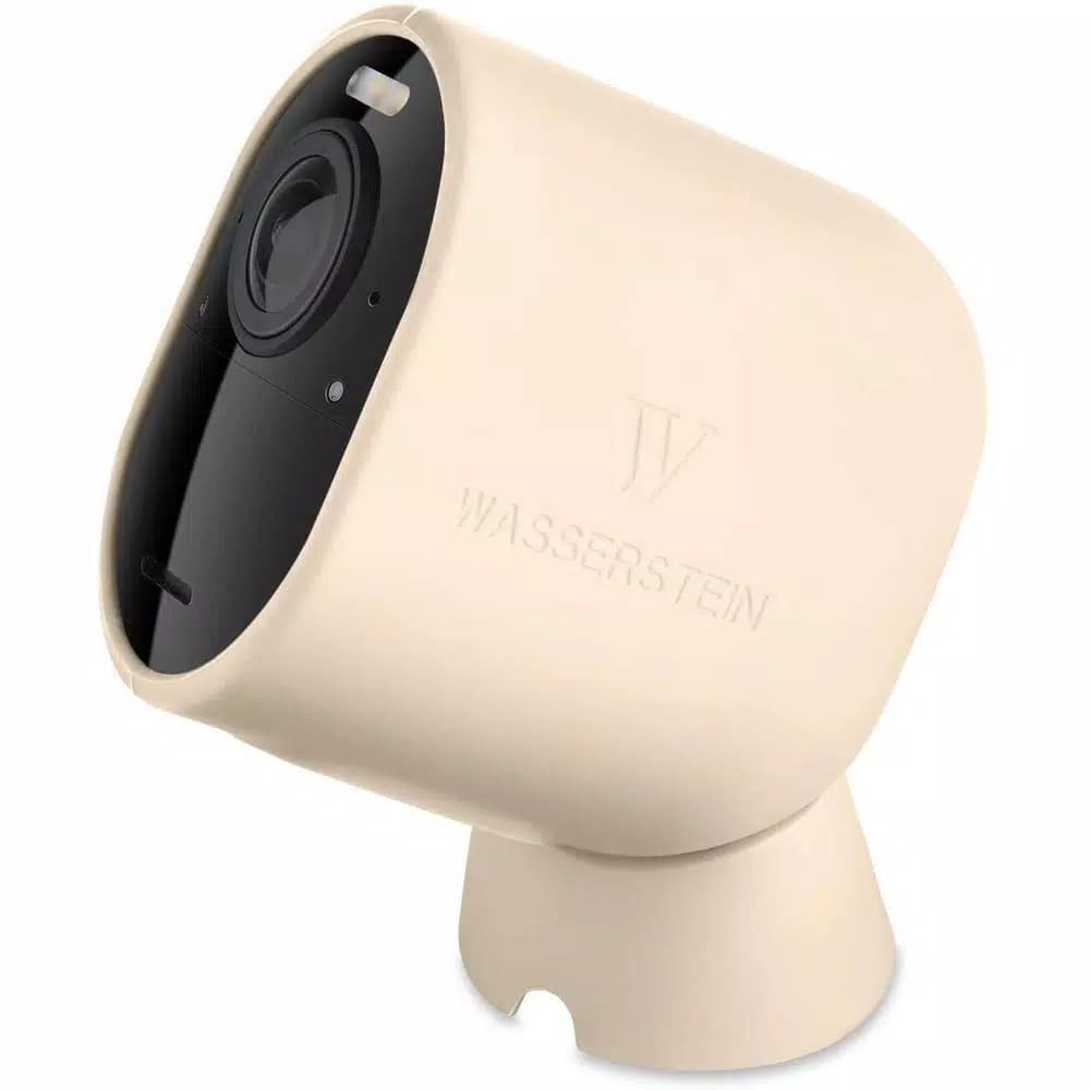 Wasserstein Protective Silicone Skins for Arlo Ultra, Ultra 2, Pro 3, and Pro 4 - 3-Pack, Beige