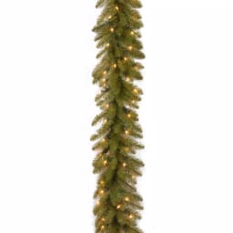 National Tree Company 9 ft. Pre-Lit Dunhill Fir Artificial Garland with 100 Clear Incandescent Lights thumbnail 1