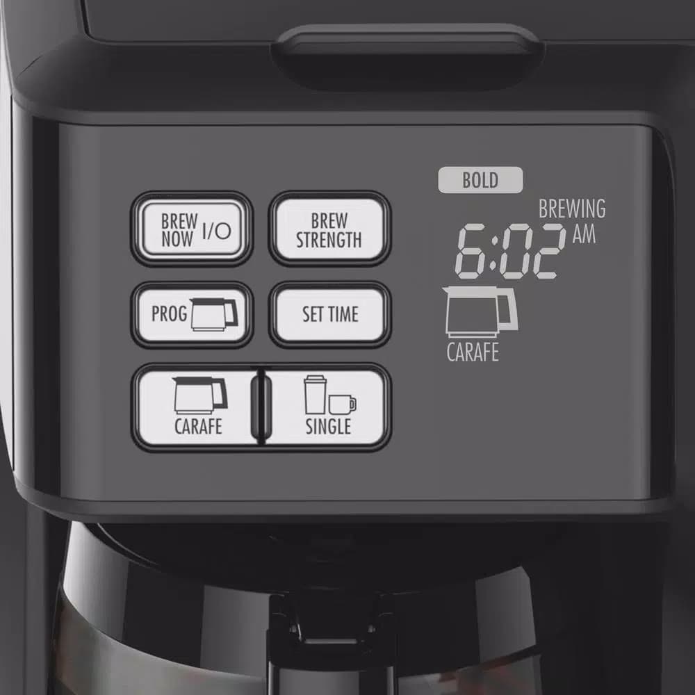 Hamilton Beach FlexBrew 2-Way Coffee Maker, 12-Cup Drip & Single-Serve Pod Brewer, Black