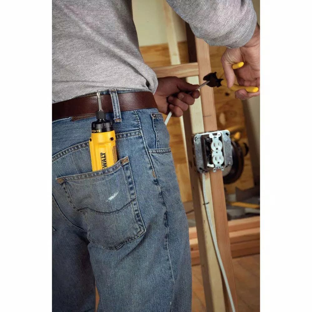 DEWALT 8V MAX Cordless Gyroscopic Screwdriver Kit with 1.0 Ah Battery, Charger & Bag