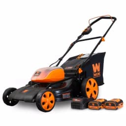 WEN 40V Max Cordless 19 in. 3-in-1 Walk Behind Push Lawn Mower with 2 Batteries and Charger thumbnail 1