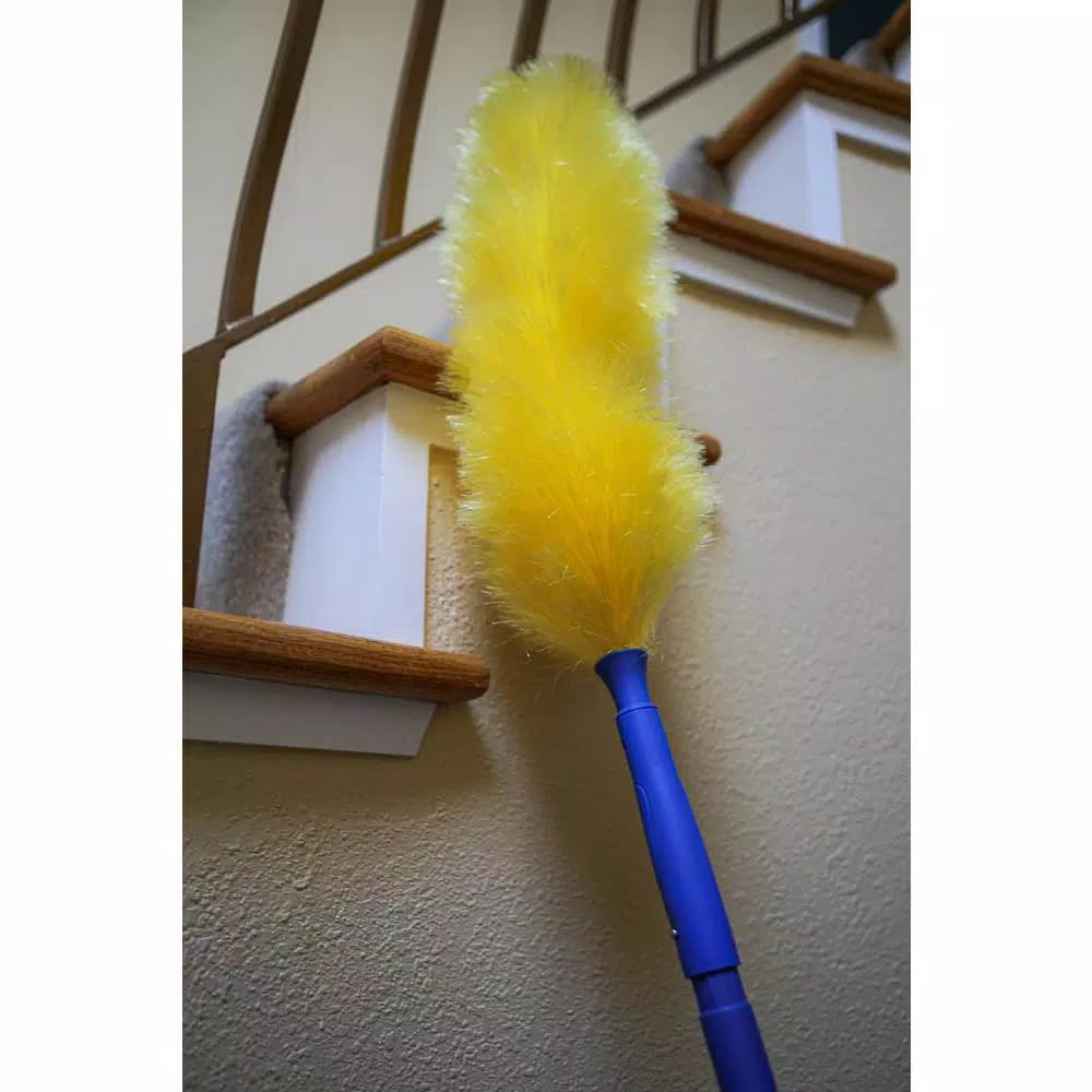 Ettore Poly-Fiber Duster with Click-Lock Feature for Cobwebs and Hard-to-Reach Areas