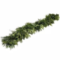 VAN ZYVERDEN 25 ft. Fresh Cut Pacific Northwest Douglas Fir and Western Red Cedar Mix Coil Garland thumbnail 1