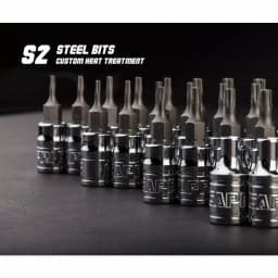 Capri Tools 15-Piece Star Bit Socket Set, S2 Steel Bits & Chrome Vanadium Sockets thumbnail 2