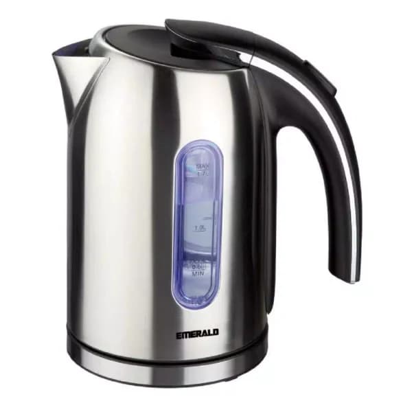 Emerald 1.7L Stainless Steel Electric Kettle with LED Light Indicator, 7.18 Cup Capacity