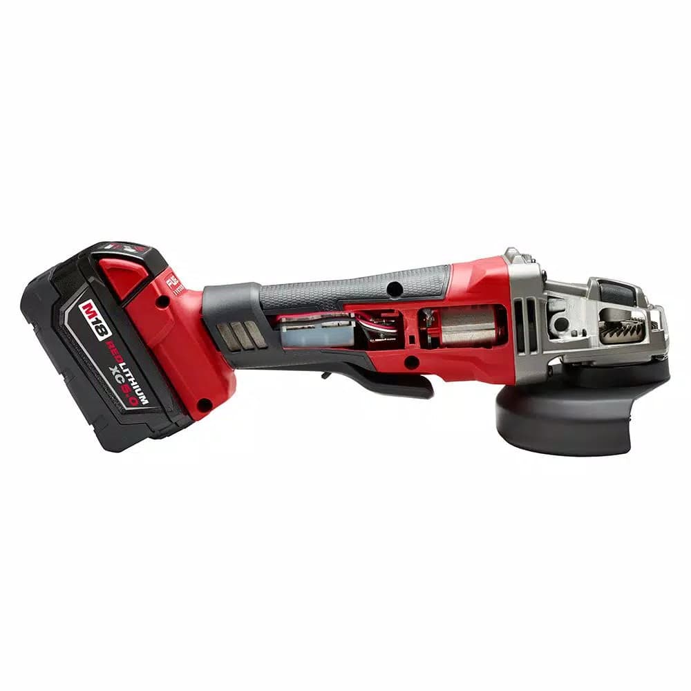 Milwaukee M18 FUEL 4-1/2 in./5 in. Brushless Cordless Angle Grinder Kit with 5.0 Ah Battery and Charger