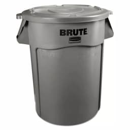 Rubbermaid Commercial Products Rubbermaid Commercial Brute 55 Gallon Round Gray Trash Can thumbnail 2