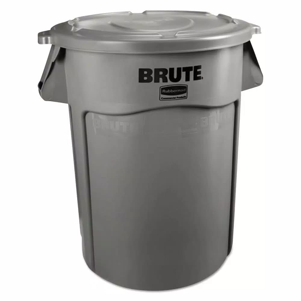 Rubbermaid Commercial Products Rubbermaid Commercial Brute 55 Gallon Round Gray Trash Can