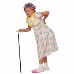 Unbranded Girls Aunt Gertie Funny Granny Halloween Costume - Medium thumbnail 1