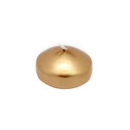 Zest Candle 1.75 in. Metallic Gold Floating Candles, 24 Count thumbnail 1