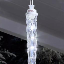LightShow 75-Light White Shooting Star Icicle LED String Light with Cascading Lights thumbnail 6