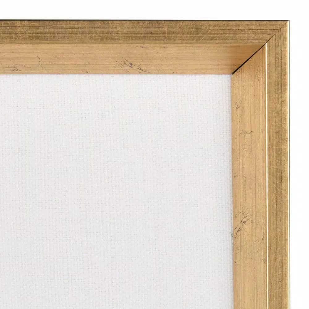 DesignOvation Calter Framed Linen Fabric Pinboard Memo Board, Modern Decorative Bulletin Board for Home and Office