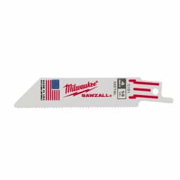 Milwaukee 4 in. 14 TPI Metal Cutting Reciprocating Saw Blades, 5-Pack thumbnail 2