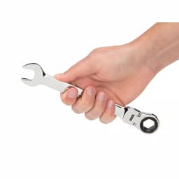 TEKTON 11/16 in. Flex-Head Ratcheting Combination Wrench, 72-Tooth, 6-Point thumbnail 2