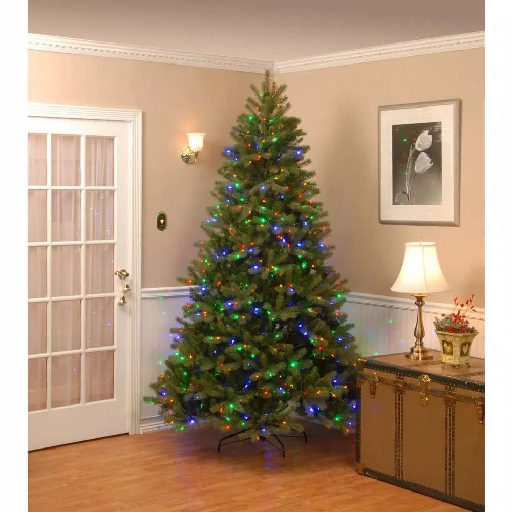 National Tree Company 10 ft. Downswept Douglas Fir Artificial Christmas Tree with 1000 Dual Color LED Lights